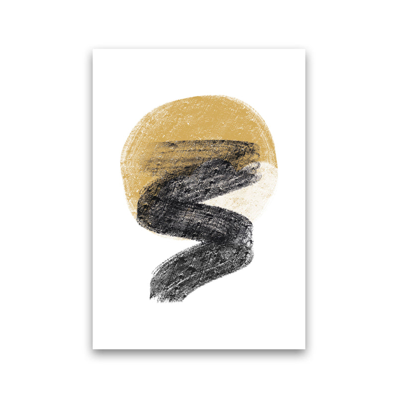 Dalia Chalk Gold Moon Zig  Art Print by Pixy Paper Print Only