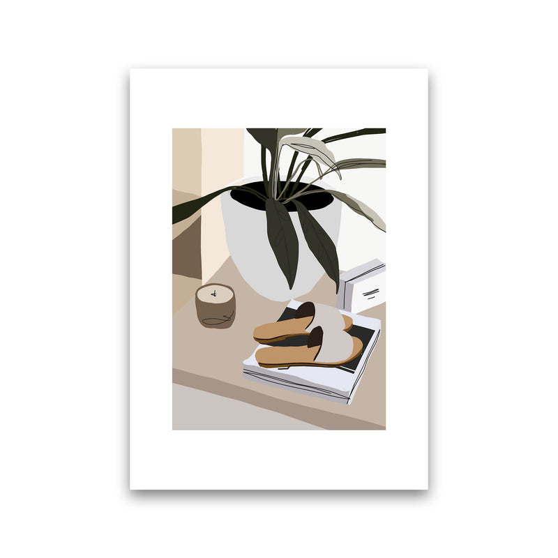 Mica Shoes And Plant N9  Art Print by Pixy Paper Print Only