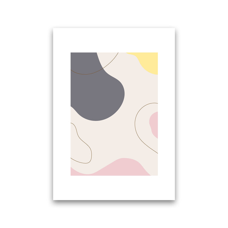 Mila Pink Abstract N17  Art Print by Pixy Paper Print Only