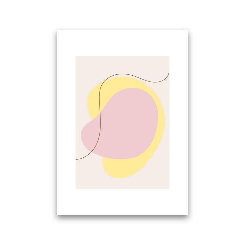 Mila Pink Abstract N22  Art Print by Pixy Paper Print Only