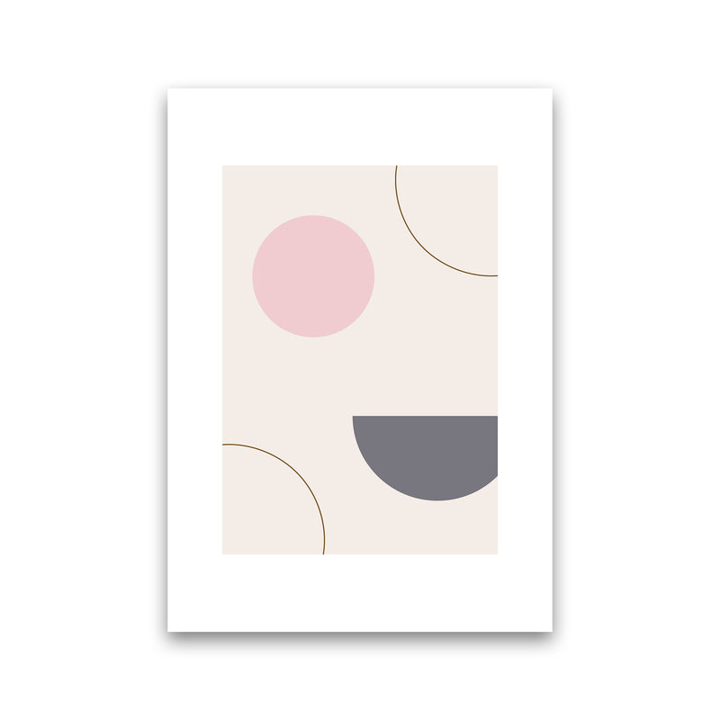 Mila Pink Abstract N23  Art Print by Pixy Paper Print Only