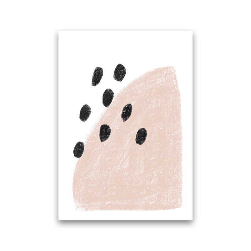 Dalia Chalk Pink Polka  Art Print by Pixy Paper Print Only