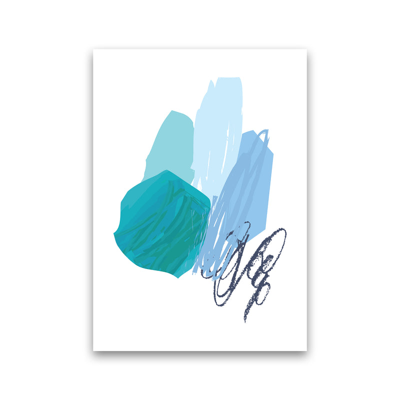 Blue Palette Drawings  Art Print by Pixy Paper Print Only