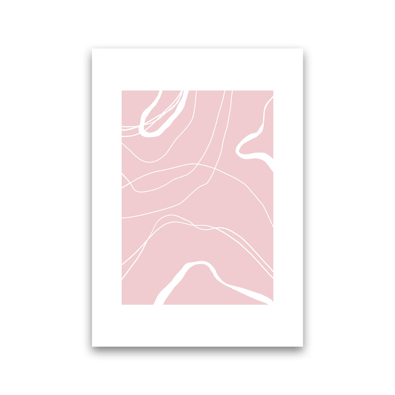 Mila Pink Swirls N14  Art Print by Pixy Paper Print Only
