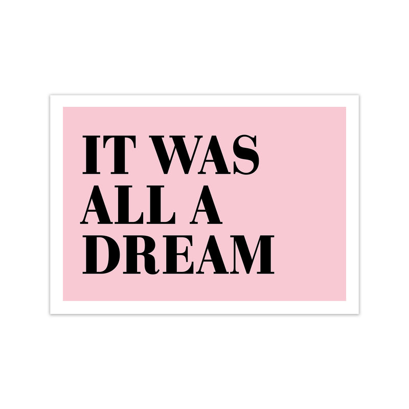 It Was All A Dream Neon Funk  Art Print by Pixy Paper Print Only