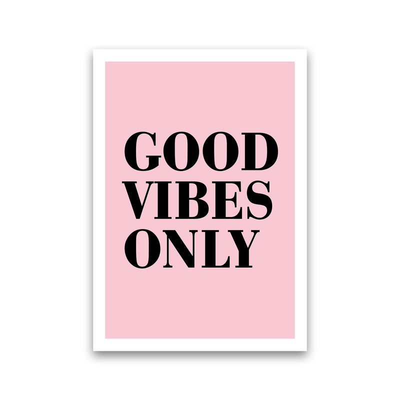 Good Vibes Only Neon Funk  Art Print by Pixy Paper Print Only