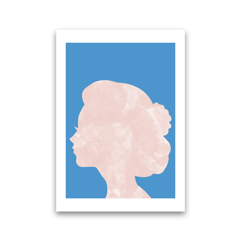 Marble Head Blue  Art Print by Pixy Paper Print Only