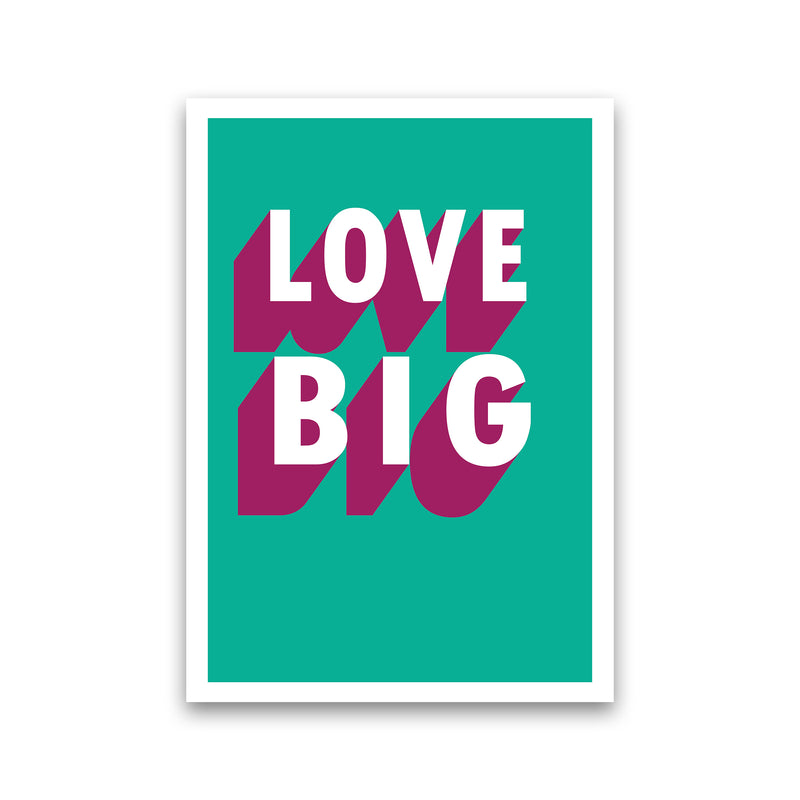 Love Big Shadow  Art Print by Pixy Paper Print Only