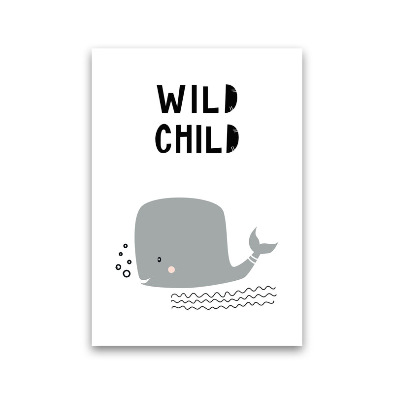 Wild Child Whale Animal  Art Print by Pixy Paper Print Only