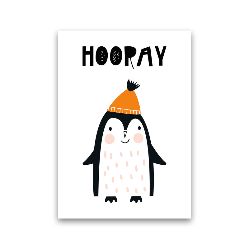 Hooray Penguin Animal  Art Print by Pixy Paper Print Only