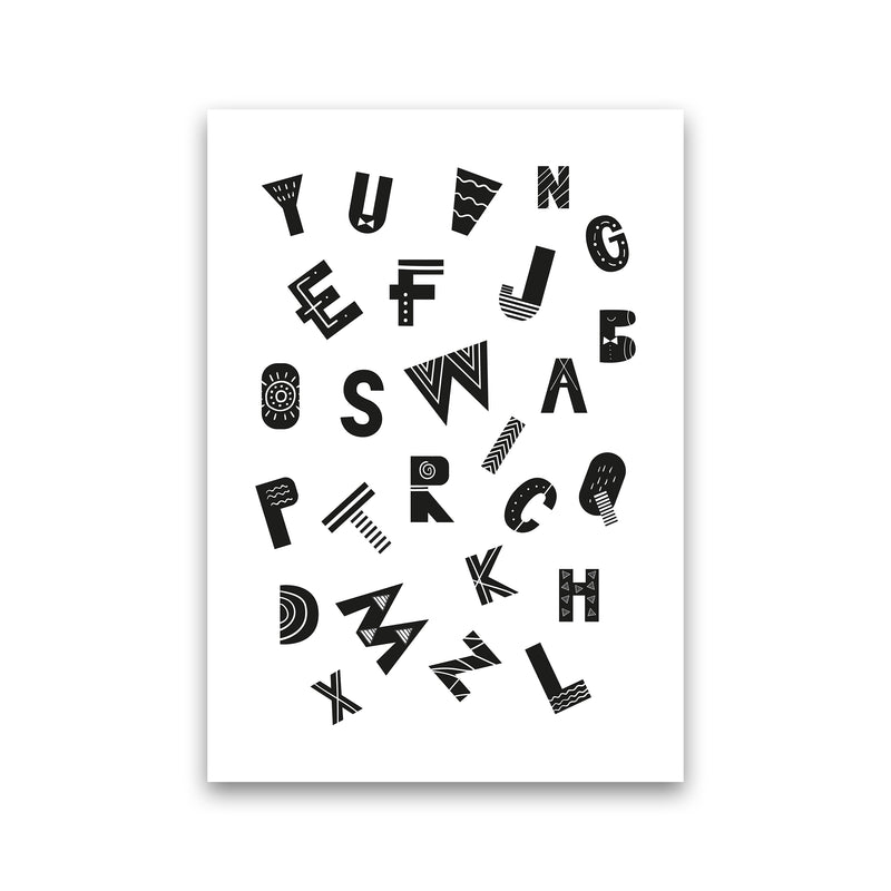 Jumbled Alphabet  Art Print by Pixy Paper Print Only