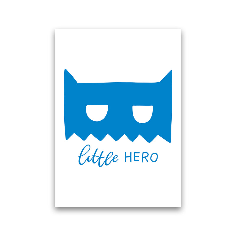 Little Hero Mask Blue Super Scandi  Art Print by Pixy Paper Print Only