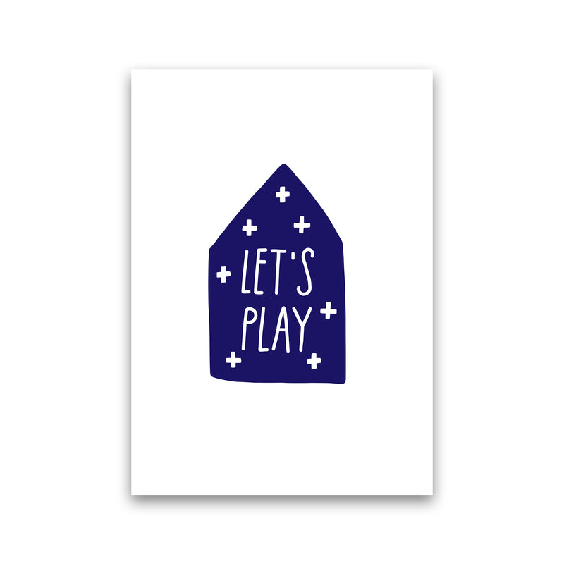 Let'S Play House Navy Super Scandi  Art Print by Pixy Paper Print Only