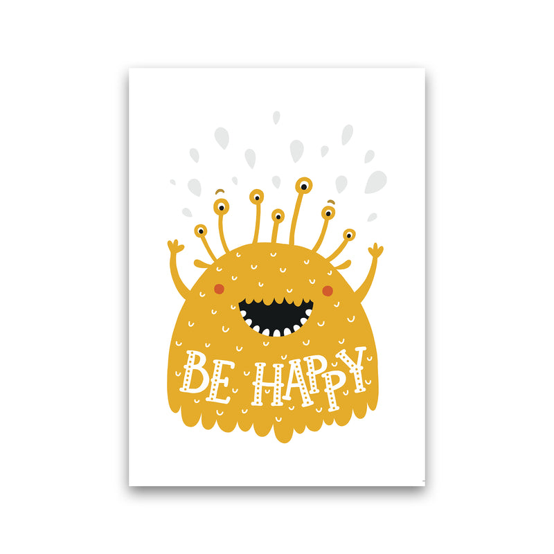 Little Monsters Be Happy  Art Print by Pixy Paper Print Only