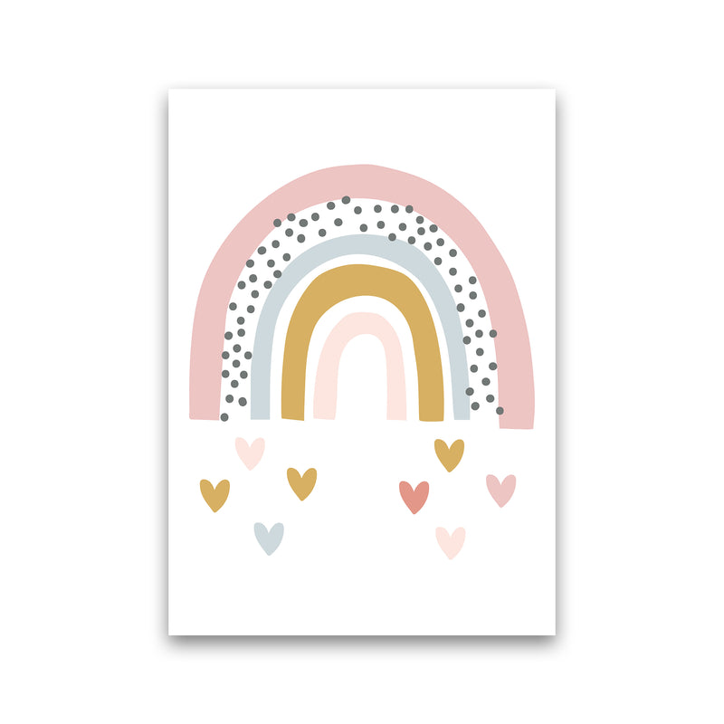 Rainbow With Heart Drops  Art Print by Pixy Paper Print Only