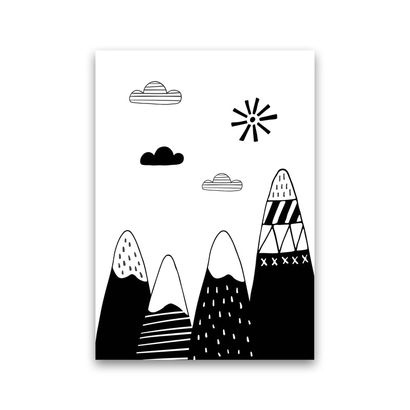 Scandinavian Mountains  Art Print by Pixy Paper Print Only