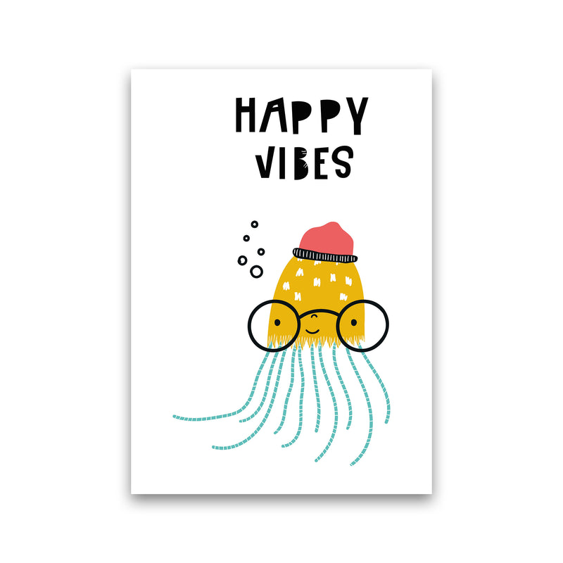Happy Vibes Animal Pop  Art Print by Pixy Paper Print Only