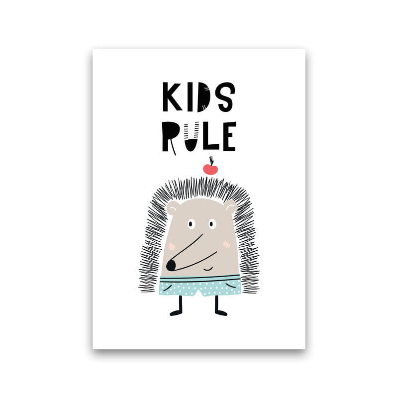 Kids Rule Animal Pop  Art Print by Pixy Paper Print Only