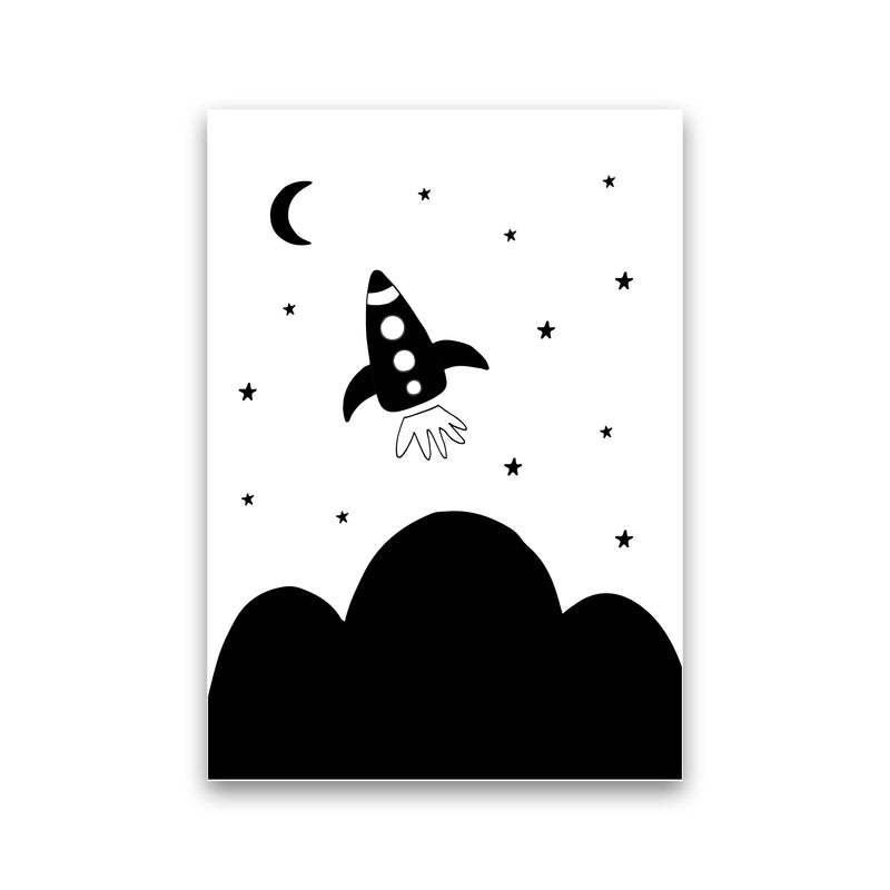 Spaceship Explorer  Art Print by Pixy Paper Print Only