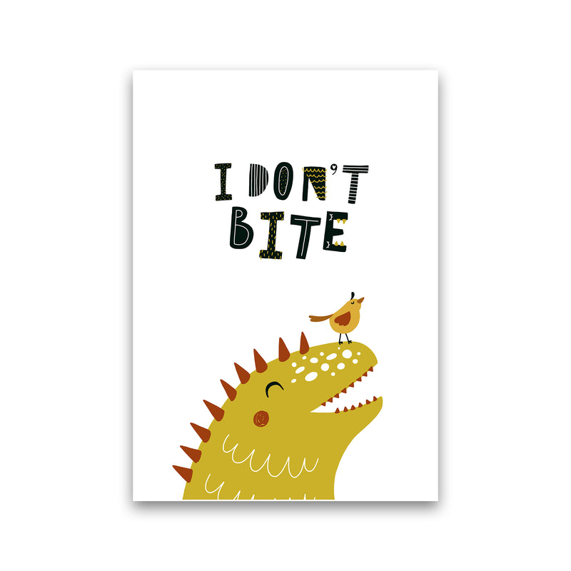 I Don'T Bite Dino  Art Print by Pixy Paper Print Only