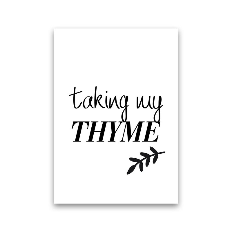 Taking My Thyme  Art Print by Pixy Paper Print Only