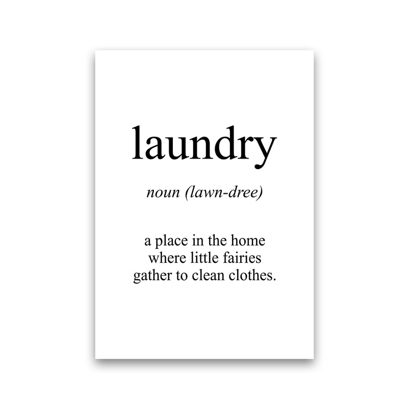 Laundry Meaning  Art Print by Pixy Paper Print Only