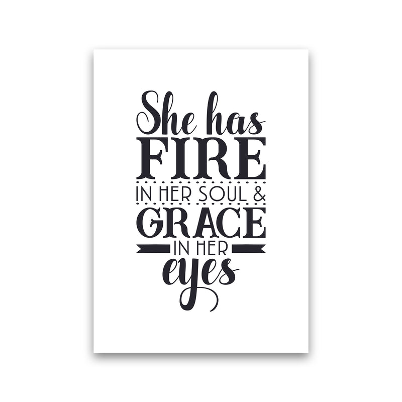 She Has Fire In Her Soul  Art Print by Pixy Paper Print Only