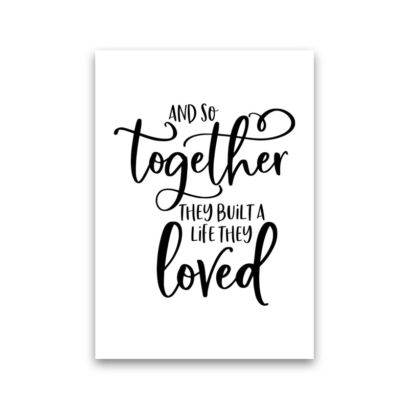 And So Together  Art Print by Pixy Paper Print Only