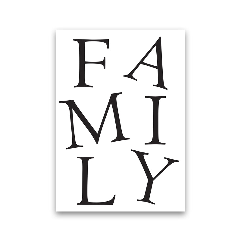 Family  Art Print by Pixy Paper Print Only
