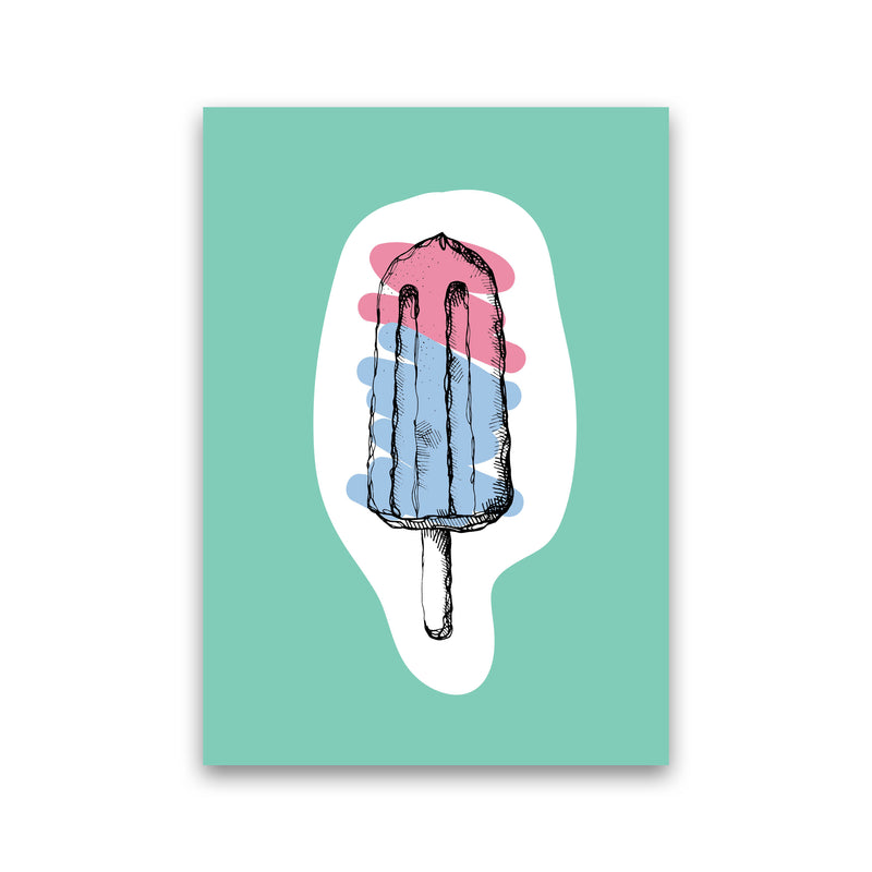 Kitchen Pop Ice Lolly Mint Art Print by Pixy Paper Print Only
