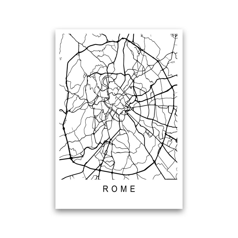 Rome Map Art Print by Pixy Paper Print Only