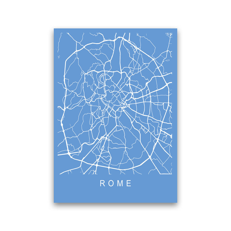 Rome Map Blueprint Art Print by Pixy Paper Print Only