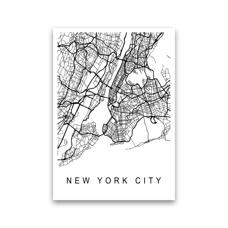 New York City Map Art Print by Pixy Paper Print Only