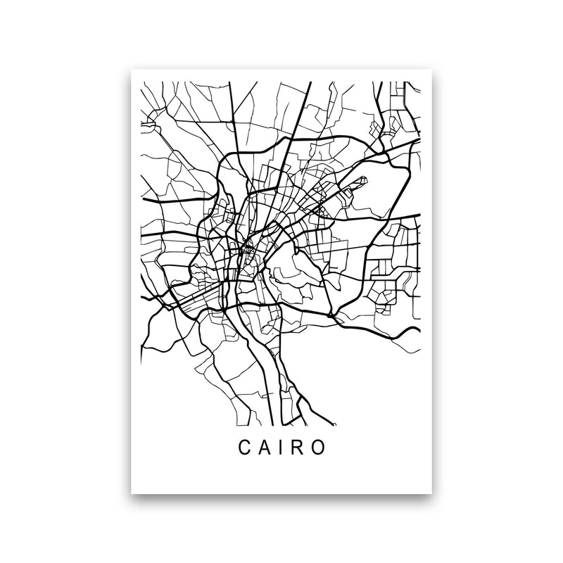 Cairo Map Art Print by Pixy Paper Print Only