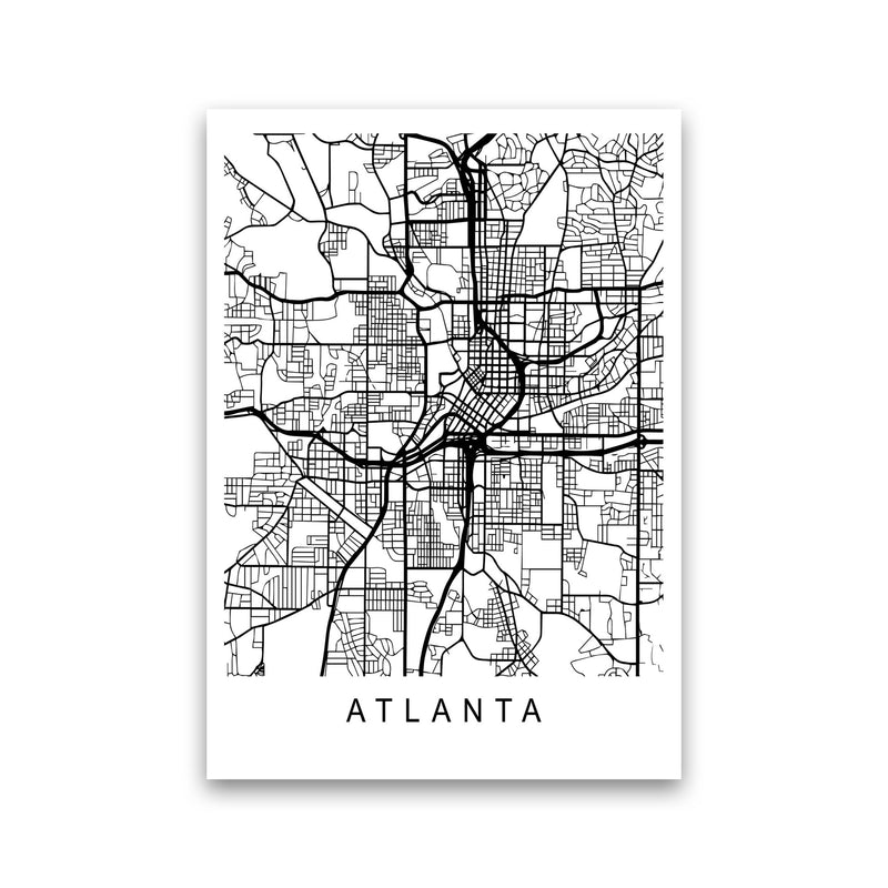 Atlanta Map Art Print by Pixy Paper Print Only