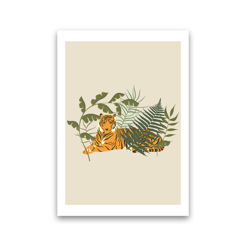 Wild Collection Resting Tiger Art Print by Pixy Paper Print Only