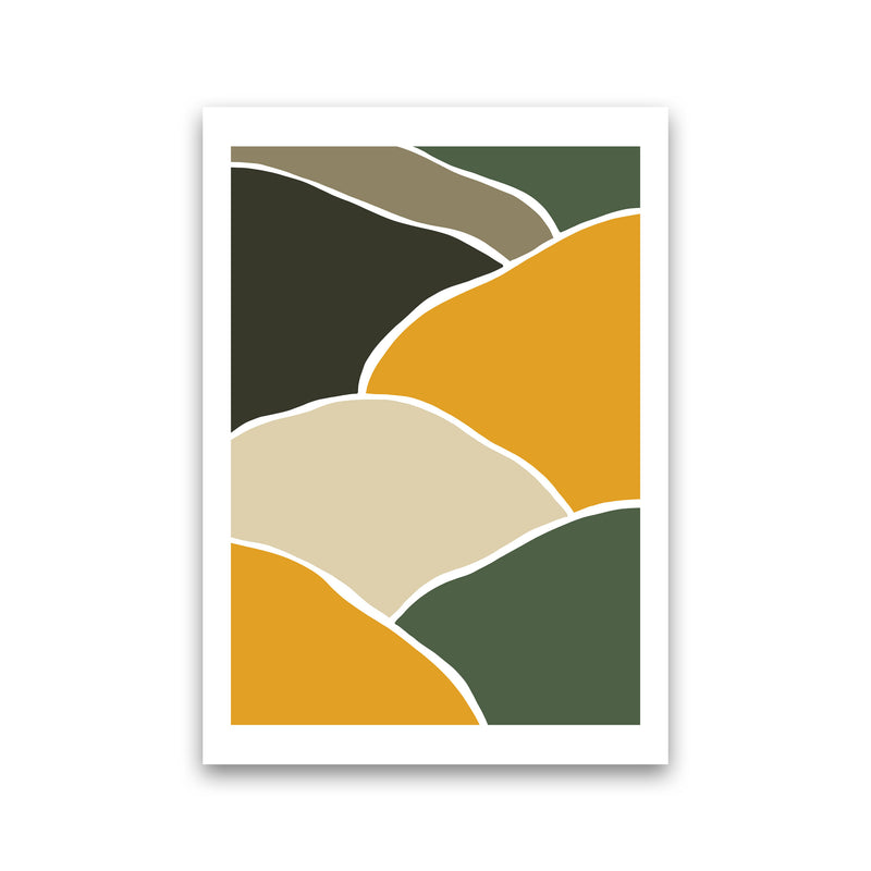 Wild Collection Hills Abstract Art Print by Pixy Paper Print Only