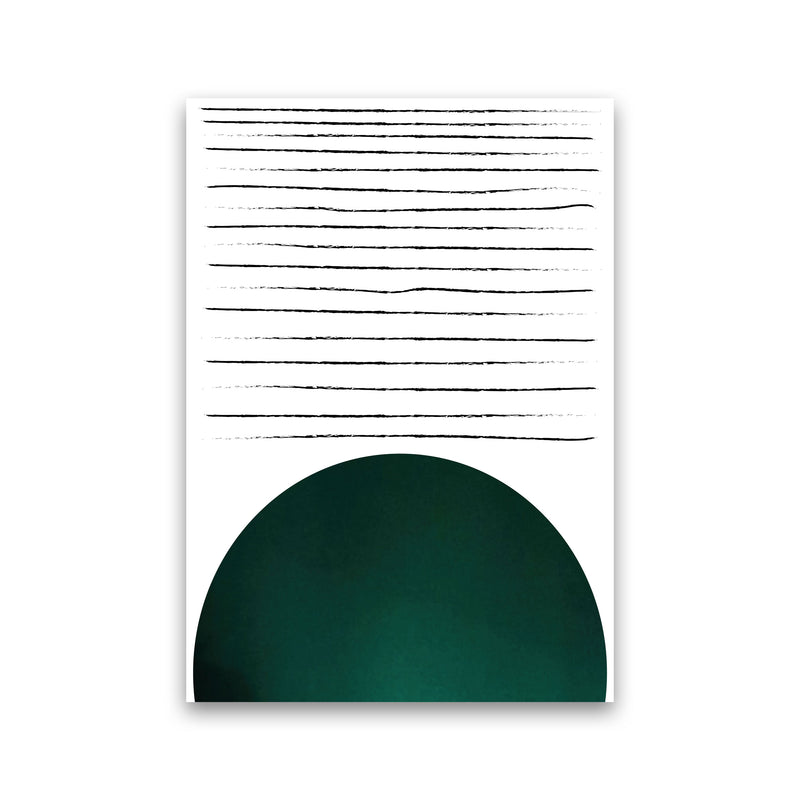 Sun lines emerald Art Print by Pixy Paper Print Only