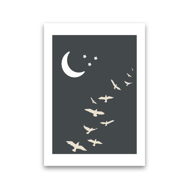 Inspired Off Black Night Sky Art Print by Pixy Paper Print Only
