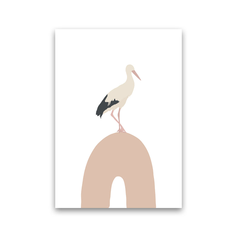 Inspired Bird on Rainbow Art Print by Pixy Paper Print Only