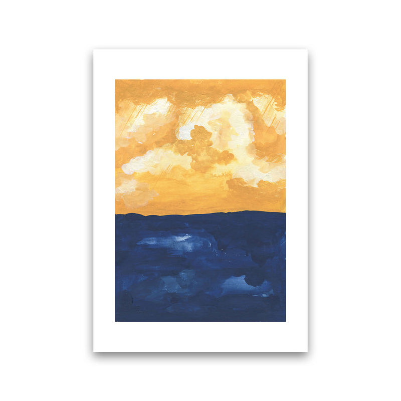 Horizon Abstract Sea  Art Print by Pixy Paper Print Only
