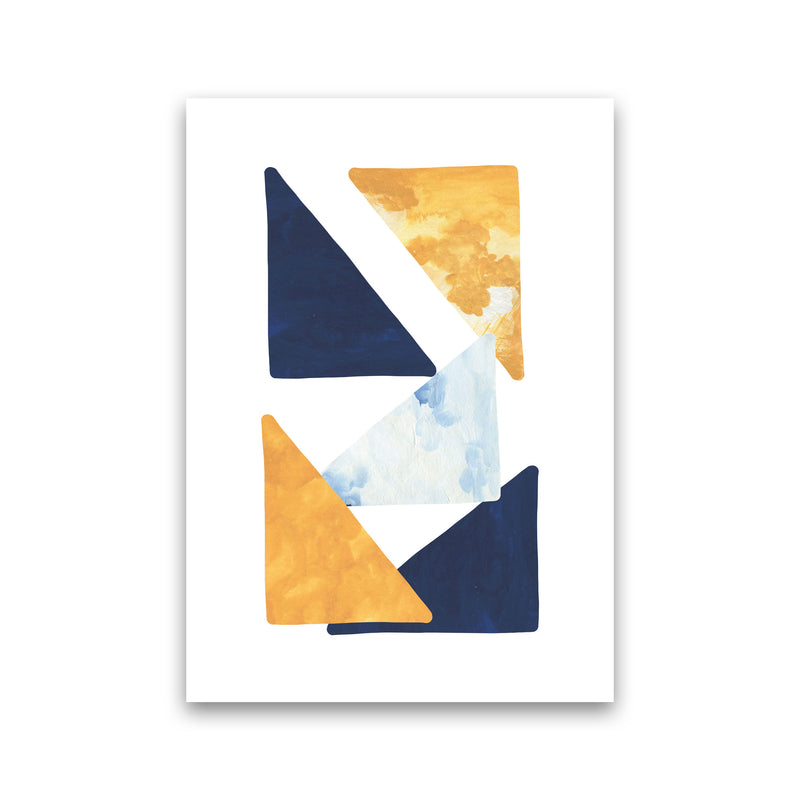 Horizon Abstract Triangles  Art Print by Pixy Paper Print Only