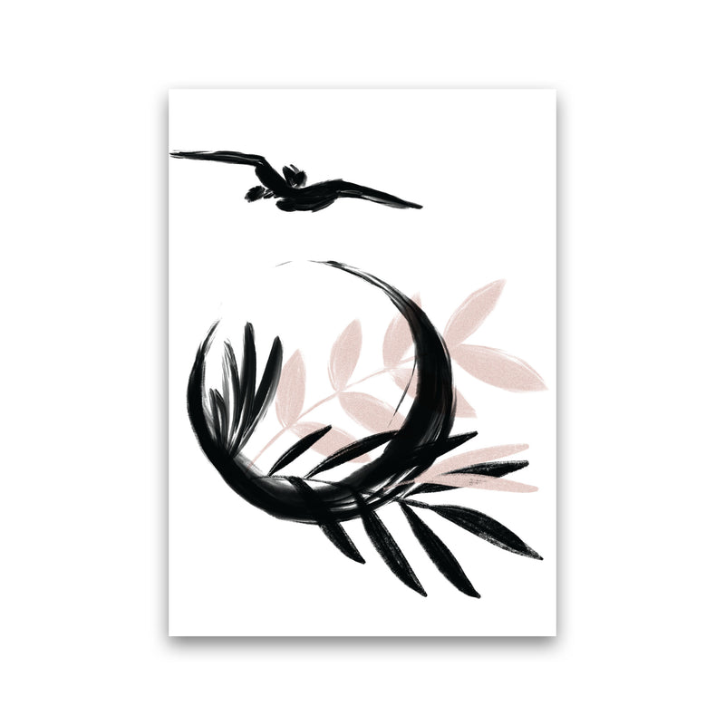 Delicate Floral Moon 08 Art Print by Pixy Paper Print Only