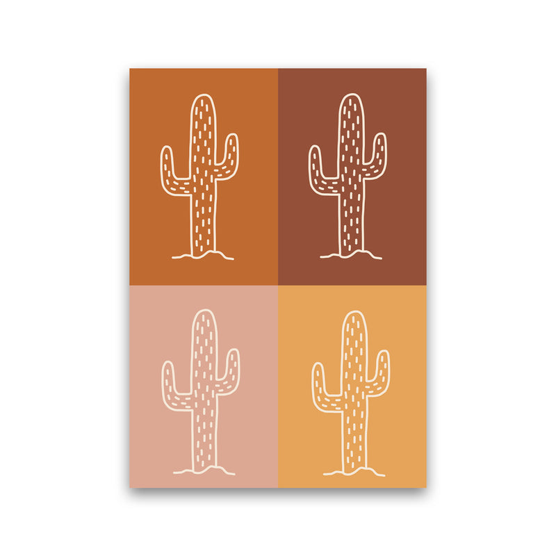 Autumn Cactus Mix abstract Art Print by Pixy Paper Print Only