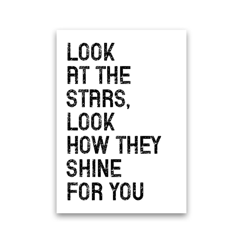 Look At The Stars Art Print by Pixy Paper Print Only