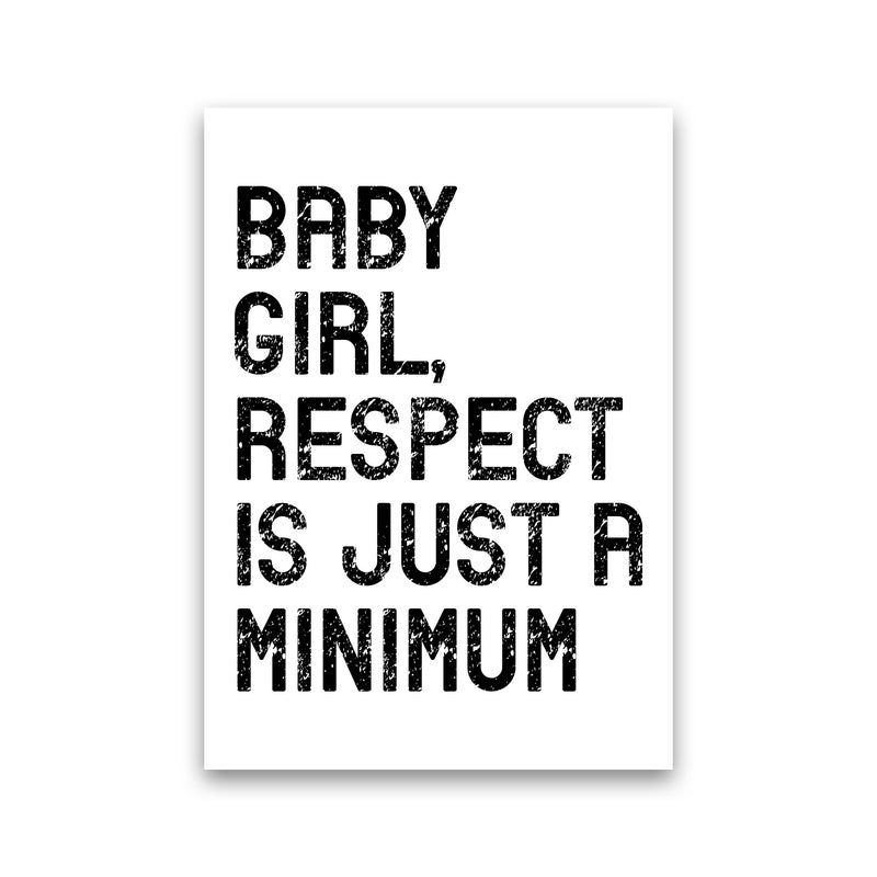 Baby Girl Art Print by Pixy Paper Print Only