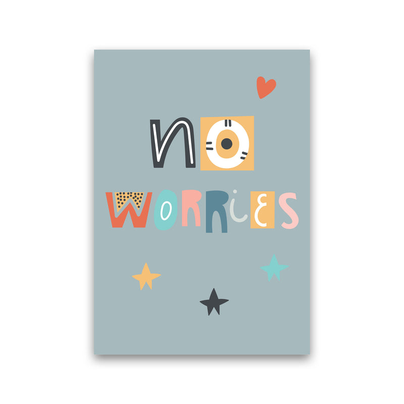 No worries Neutral kids Art Print by Pixy Paper Print Only