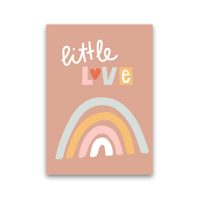 Little love rainbow Neutral kids Art Print by Pixy Paper Print Only