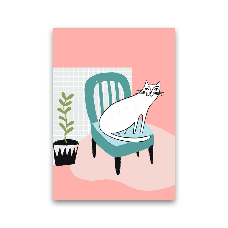 The Cat's Chair Art Print by Pixy Paper Print Only