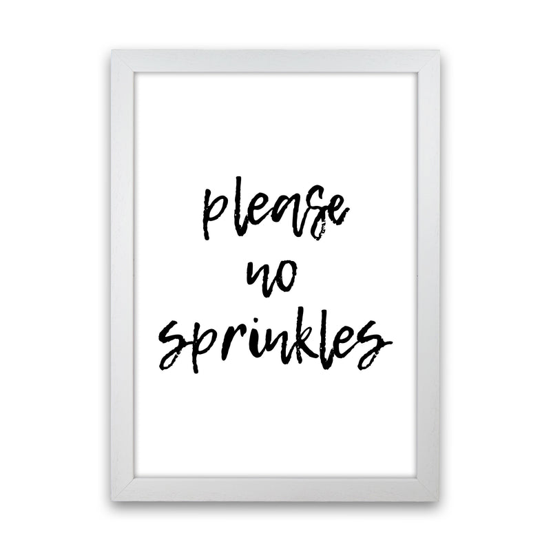 Please No Sprinkles, Bathroom Modern Print, Framed Bathroom Wall Art White Grain